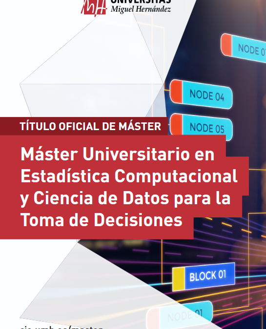 (Español) Abierto el plazo de preinscripción para el Máster Universitario en Estadística Computacional (curso 2026-2027)